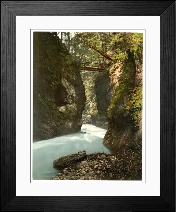 Framed Print : Partenachklamm II, Upper Bavaria, Germany Framed Print : Partenachklamm II, Upper Bavaria, Germany