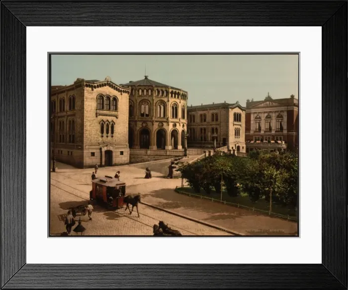 Framed Print : Storthings Bygningen (i. e. Stortingsbygningen) Christiania Framed Print : Storthings Bygningen (i. e. Stortingsbygningen) Christiania