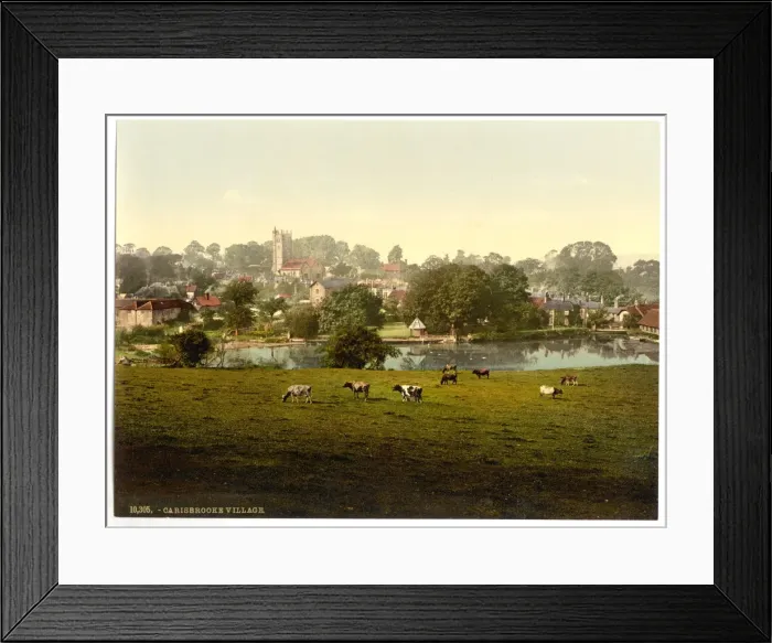 Framed Print : Carisbrocke (i. e. Carisbrooke), the village, Isle of Wight Framed Print : Carisbrocke (i. e. Carisbrooke), the village, Isle of Wight