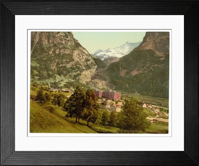 Framed Print : Grindelwald, Hotel Baren, Bernese Oberland, Switzerland Grin Framed Print : Grindelwald, Hotel Baren, Bernese Oberland, Switzerland Grin