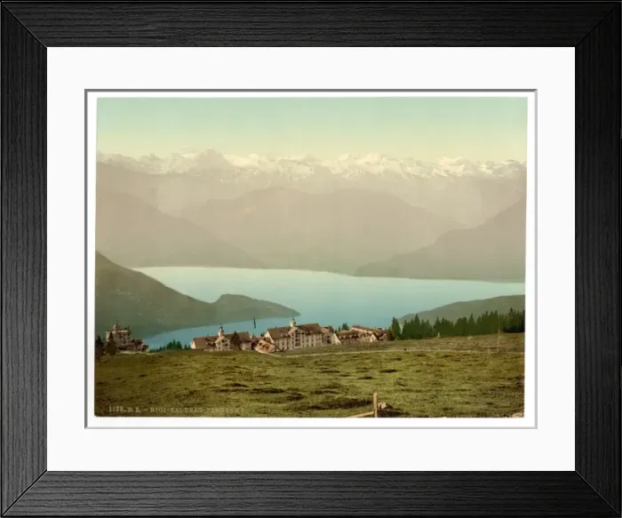 Framed Print : Panorama of Rigi Kaltbad and the Lake of Four Cantons, from Framed Print : Panorama of Rigi Kaltbad and the Lake of Four Cantons, from