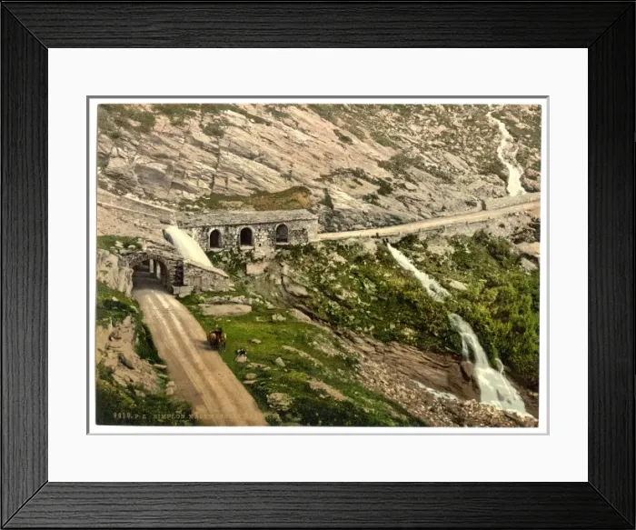 Framed Print : Simplon Pass, Kaltwasser Gallerie, Valais, Alps of, Switzerl Framed Print : Simplon Pass, Kaltwasser Gallerie, Valais, Alps of, Switzerl