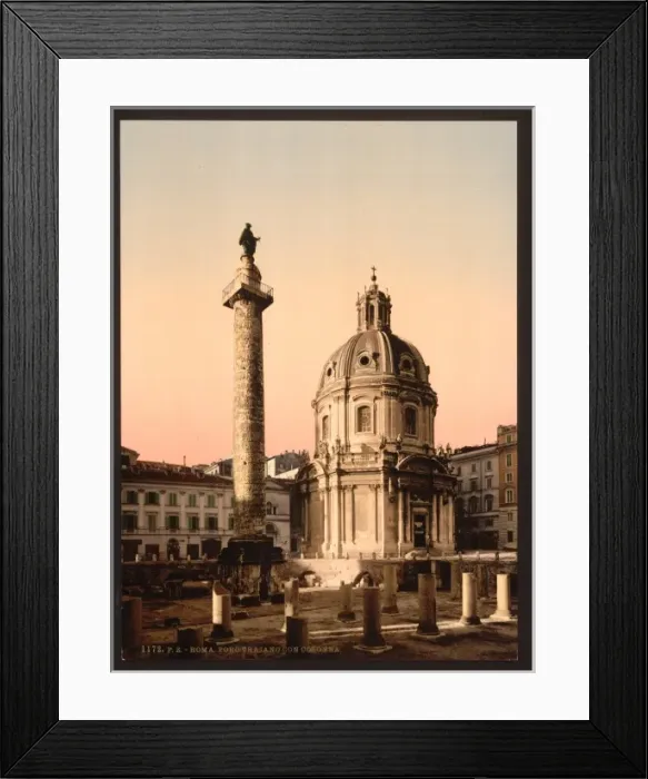 Framed Print : Trajans Pillar, Rome, Italy Framed Print : Trajans Pillar, Rome, Italy