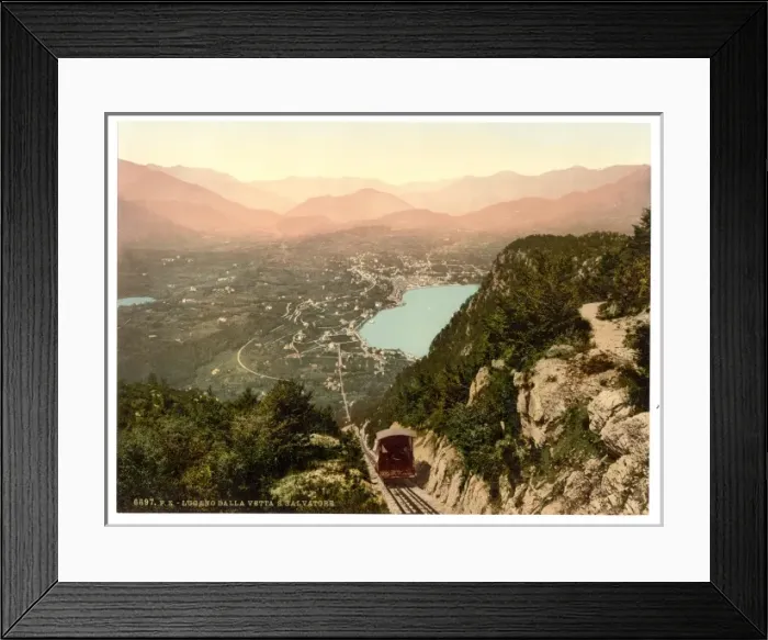 Framed Print : Lugano, from San Salvatore, Tessin, Switzerland Framed Print : Lugano, from San Salvatore, Tessin, Switzerland
