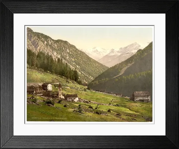 Framed Print : Tre Croci, towards the Weisskogl (i. e. Weisser Knott), Tyro Framed Print : Tre Croci, towards the Weisskogl (i. e. Weisser Knott), Tyro
