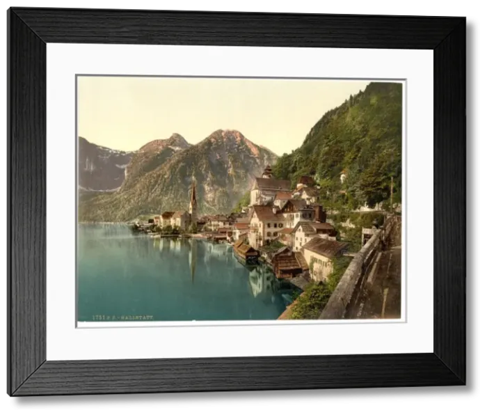 Framed Print : Hallstatt, Upper Austria, Austro-Hungary Framed Print : Hallstatt, Upper Austria, Austro-Hungary