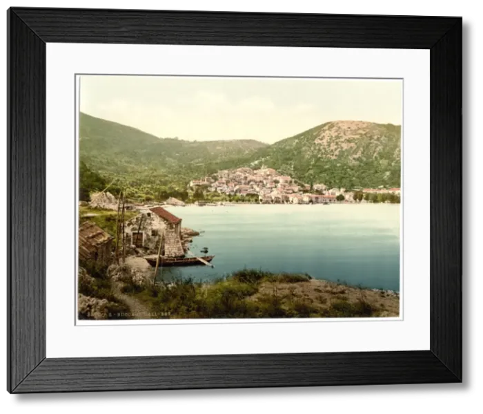 Framed Print : Bucarri (i. e. Buccari), from the east, Croatia, Austro-Hung Framed Print : Bucarri (i. e. Buccari), from the east, Croatia, Austro-Hung
