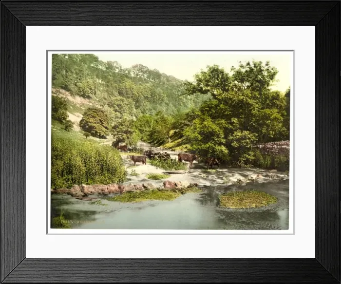 Framed Print : Millers Dale, Derbyshire, England Framed Print : Millers Dale, Derbyshire, England