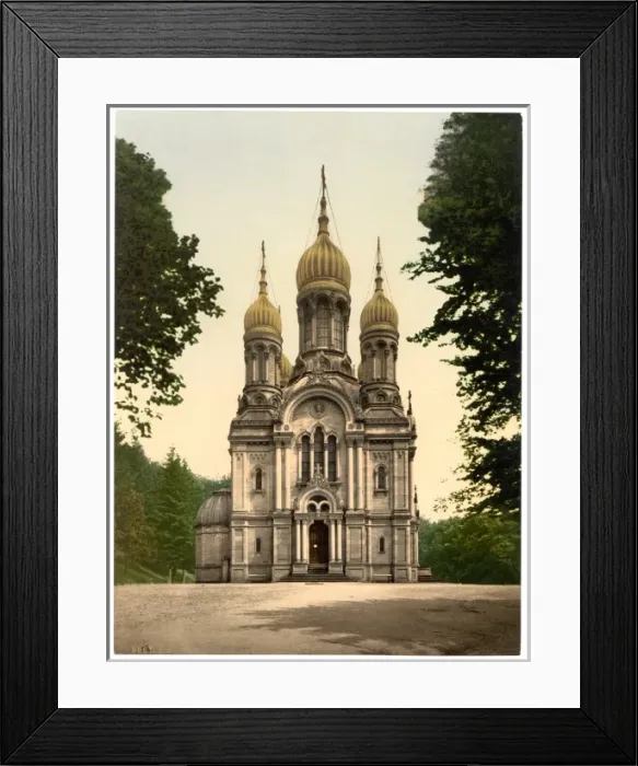 Framed Print : Greek Chapel, Wiesbaden, Hesse-Nassau, Germany Framed Print : Greek Chapel, Wiesbaden, Hesse-Nassau, Germany