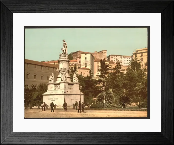 Framed Print : Columbus Monument, Genoa, Italy Framed Print : Columbus Monument, Genoa, Italy
