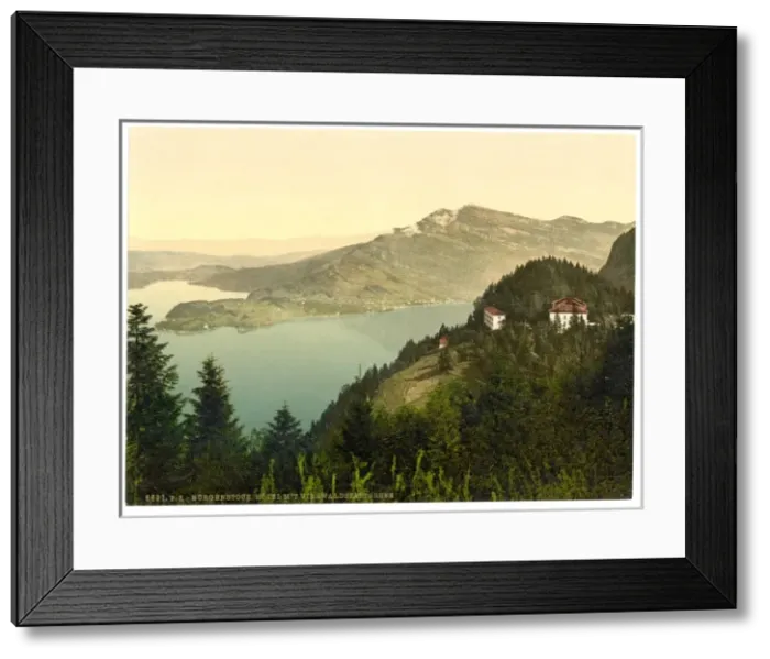 Framed Print : Burgenstock, hotel and lake, Lake Lucerne, Switzerland Framed Print : Burgenstock, hotel and lake, Lake Lucerne, Switzerland