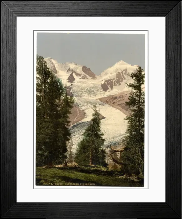 Framed Print : Upper Engadine, Roseg Glacier, Grisons, Switzerland Framed Print : Upper Engadine, Roseg Glacier, Grisons, Switzerland