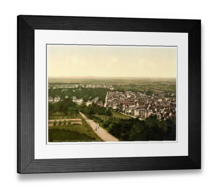 Framed Print : Bad Neuheim (i. e. Bad Nauheim), from Johannisberg, Hesse-Na Framed Print : Bad Neuheim (i. e. Bad Nauheim), from Johannisberg, Hesse-Na