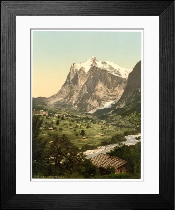 Framed Print : Grindelwald, general view, Bernese Oberland, Switzerland Framed Print : Grindelwald, general view, Bernese Oberland, Switzerland