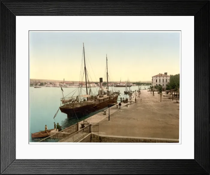 Framed Print : Zara, landing place, Dalmatia, Austro-Hungary Framed Print : Zara, landing place, Dalmatia, Austro-Hungary