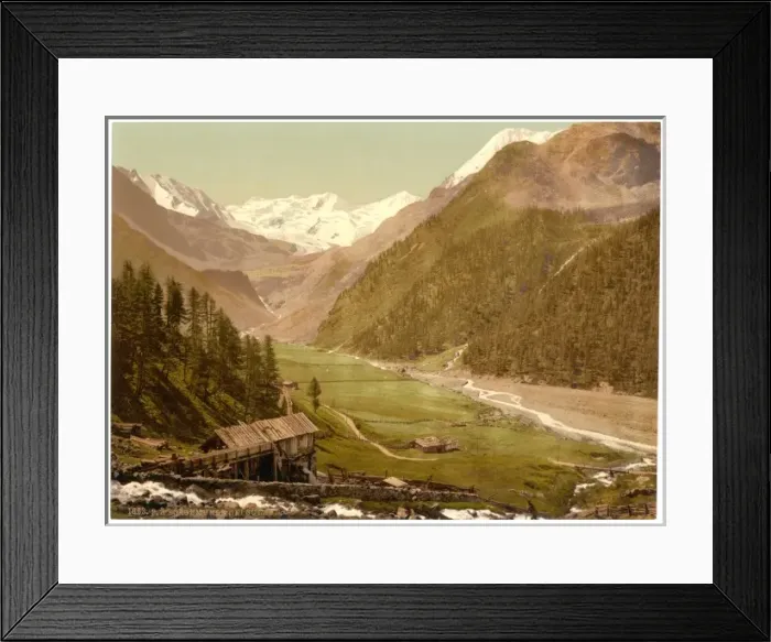 Framed Print : Sulden, saw mill, near Tyrol, Austro-Hungary Framed Print : Sulden, saw mill, near Tyrol, Austro-Hungary