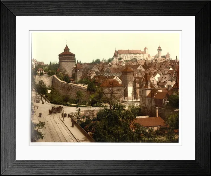 Framed Print : Panorama taken from Hallerthor (i. e. Haller Tor), Nuremberg Framed Print : Panorama taken from Hallerthor (i. e. Haller Tor), Nuremberg