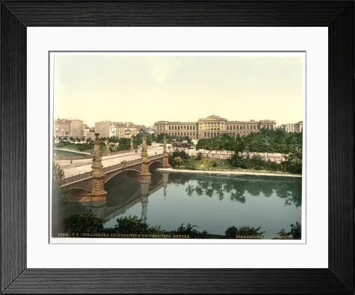 Framed Print : The University and bridge, Strassburg, Alsace Lorraine, Germ Framed Print : The University and bridge, Strassburg, Alsace Lorraine, Germ