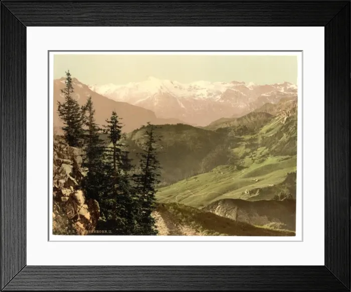 Framed Print : Panoramic view towards Titlis, Stanserhorn, Switzerland Framed Print : Panoramic view towards Titlis, Stanserhorn, Switzerland