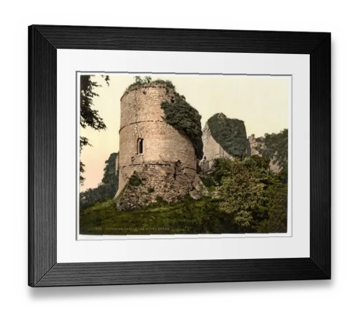 Framed Print : Castle, the round tower, Goodrich, England Framed Print : Castle, the round tower, Goodrich, England