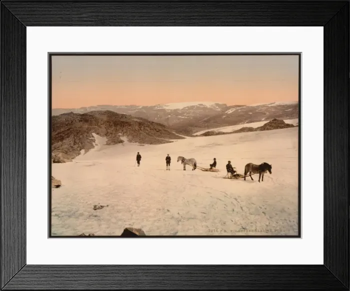 Framed Print : Folgefond Glacier, Hardanger Fjord, Norway Framed Print : Folgefond Glacier, Hardanger Fjord, Norway