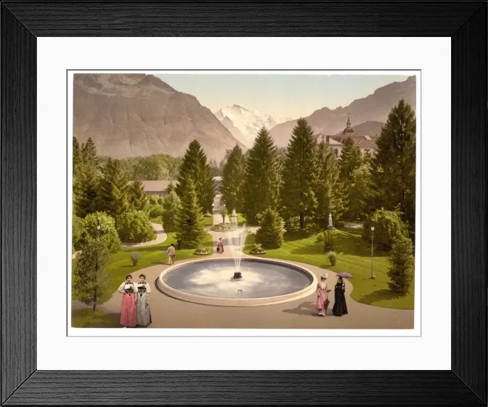 Framed Print : Interlaken, Kursall, Bernese Oberland, Switzerland Framed Print : Interlaken, Kursall, Bernese Oberland, Switzerland