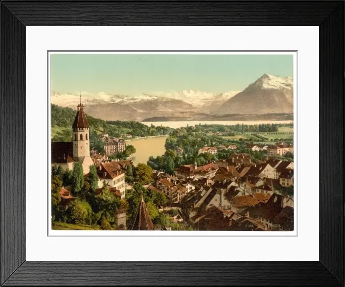 Framed Print : Thun, general view, Bernese Oberland, Switzerland Framed Print : Thun, general view, Bernese Oberland, Switzerland