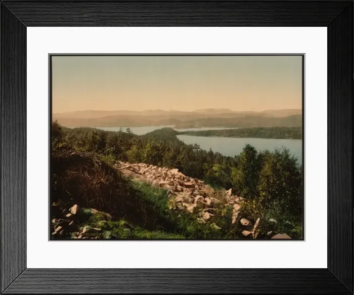 Framed Print : Panorama from Bolkesjo, Telemarken (i. e, Telemark), Norway Framed Print : Panorama from Bolkesjo, Telemarken (i. e, Telemark), Norway
