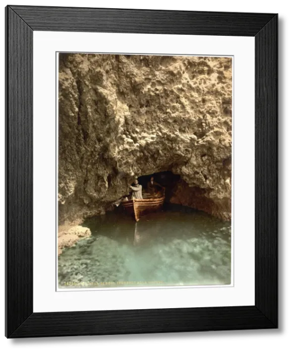 Framed Print : Island of Busi, entrance to cave, Dalmatia, Austro-Hungary Framed Print : Island of Busi, entrance to cave, Dalmatia, Austro-Hungary