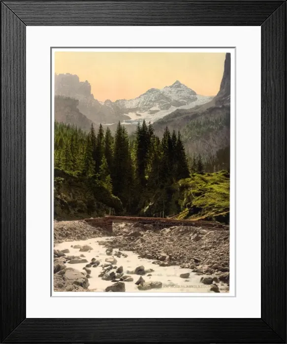 Framed Print : Rosenlaui Glacier and Gorge, Bernese Oberland, Switzerland Framed Print : Rosenlaui Glacier and Gorge, Bernese Oberland, Switzerland