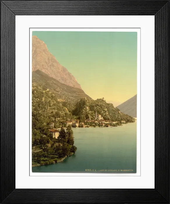 Framed Print : Lugano, San Mammete, Tessin, Switzerland Framed Print : Lugano, San Mammete, Tessin, Switzerland