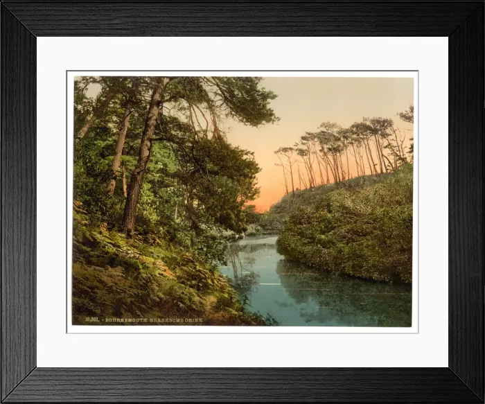 Framed Print : Branksome Chine, Bournemouth, England Framed Print : Branksome Chine, Bournemouth, England