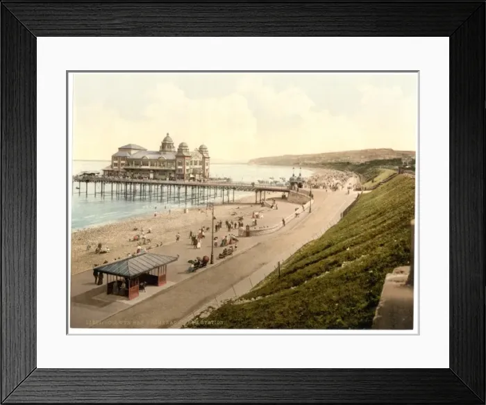Framed Print : Prominade (i. e. promenade) from station, Colwyn Bay, Wales Framed Print : Prominade (i. e. promenade) from station, Colwyn Bay, Wales