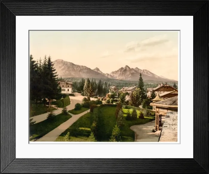 Framed Print : Bad Unter Schmecks, Tatra, Austro-Hungary Framed Print : Bad Unter Schmecks, Tatra, Austro-Hungary