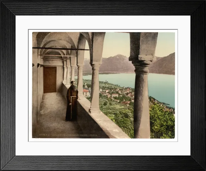 Framed Print : Locarno, Madonna del Sasso, Loggia, Tessin, Switzerland Framed Print : Locarno, Madonna del Sasso, Loggia, Tessin, Switzerland