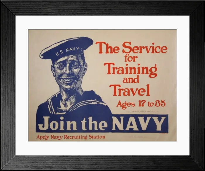 Framed Print : The service for training and travel - Ages 17 to 35 - Join t Framed Print : The service for training and travel - Ages 17 to 35 - Join t