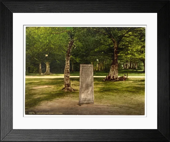 Framed Print : Rufus Stone, New Forest, Winchester, England Framed Print : Rufus Stone, New Forest, Winchester, England