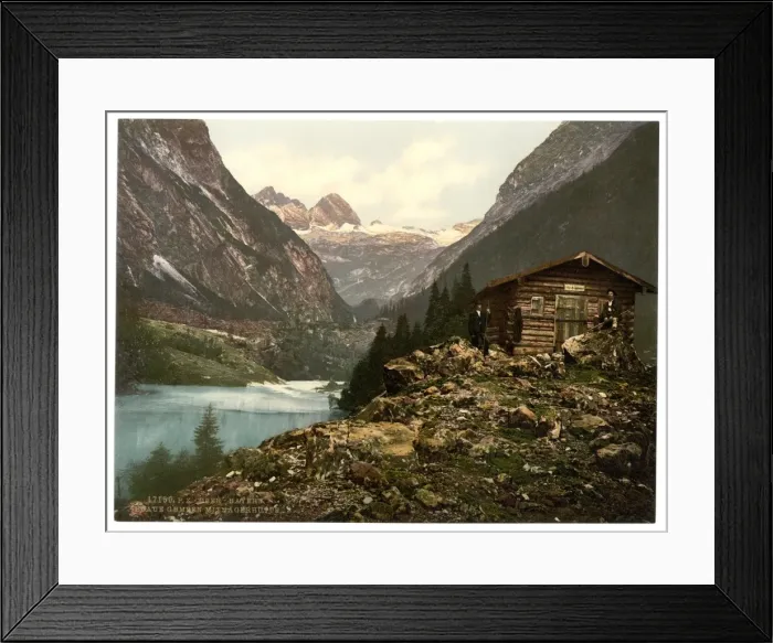 Framed Print : Blue Gumpen and Jagerhutte, Hinterrainthal, Upper Bavaria, G Framed Print : Blue Gumpen and Jagerhutte, Hinterrainthal, Upper Bavaria, G