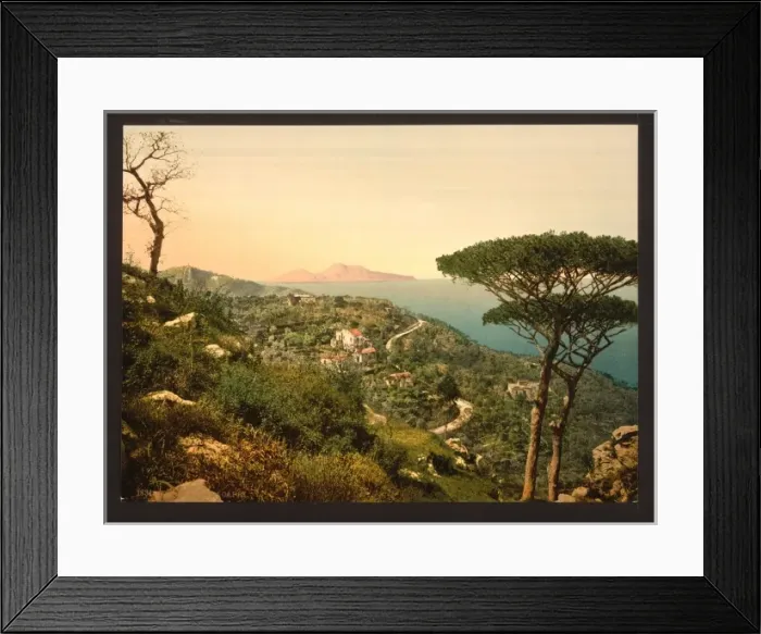 Framed Print : From Mount Sorrento, Capri Island, Italy Framed Print : From Mount Sorrento, Capri Island, Italy