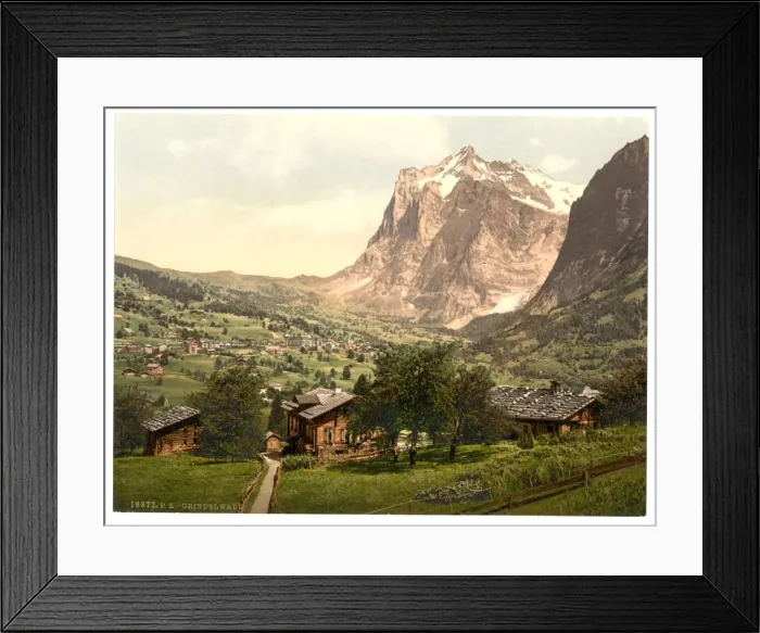 Framed Print : Grindelwald, general view, Bernese Oberland, Switzerland Framed Print : Grindelwald, general view, Bernese Oberland, Switzerland