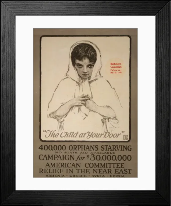 Framed Print : The child at your door 400, 000 orphans starving, no state ai Framed Print : The child at your door 400, 000 orphans starving, no state ai