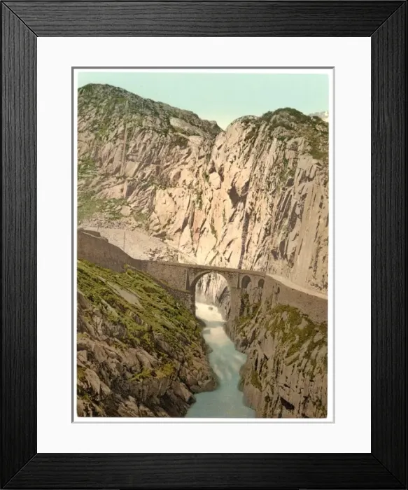 Framed Print : Teufelsebrucke, Andermatt, Switzerland Teufelsebr?cke, Ander Framed Print : Teufelsebrucke, Andermatt, Switzerland Teufelsebr?cke, Ander