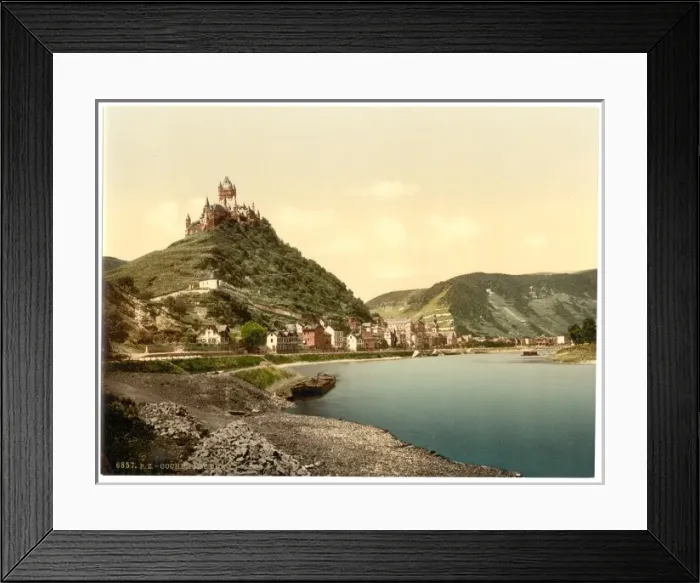 Framed Print : Cochem and castle, Moselle, valley of, Germany Framed Print : Cochem and castle, Moselle, valley of, Germany