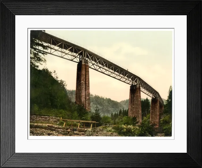 Framed Print : Viaduct over Ravenna Ravine, Hollenthal Railway, Baden, Germ Framed Print : Viaduct over Ravenna Ravine, Hollenthal Railway, Baden, Germ