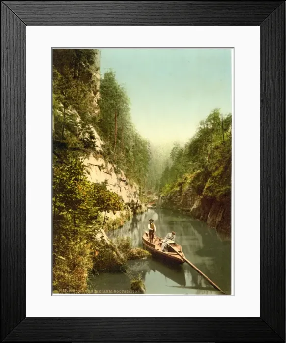 Framed Print : Edmunds Klamm, Bohemian Switzerland, Bohemia, Austro-Hungary Framed Print : Edmunds Klamm, Bohemian Switzerland, Bohemia, Austro-Hungary
