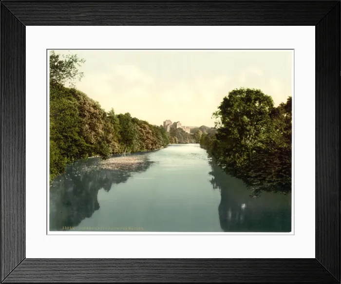 Framed Print : Doune Castle from the bridge, Scotland Framed Print : Doune Castle from the bridge, Scotland