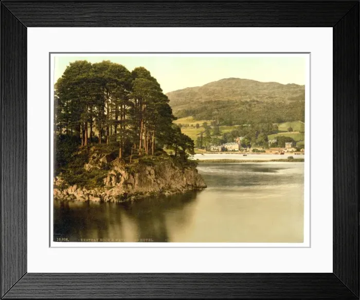 Framed Print : Windermere, Brathay Rock and Waterhead Hotel, Lake District Framed Print : Windermere, Brathay Rock and Waterhead Hotel, Lake District