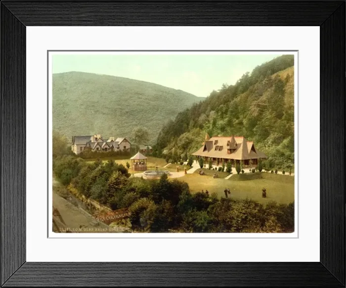 Framed Print : Peel, Glen Helen and Pleasure Ground, Isle of Man, England Framed Print : Peel, Glen Helen and Pleasure Ground, Isle of Man, England