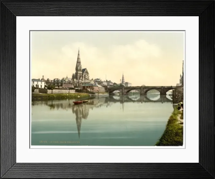 Framed Print : Irvine from the river, Scotland Framed Print : Irvine from the river, Scotland