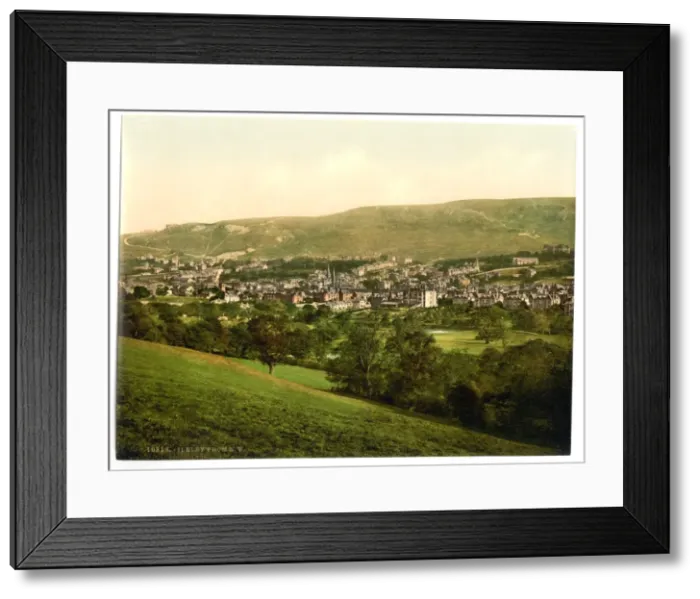 Framed Print : From northwest, Ilkley, England Framed Print : From northwest, Ilkley, England